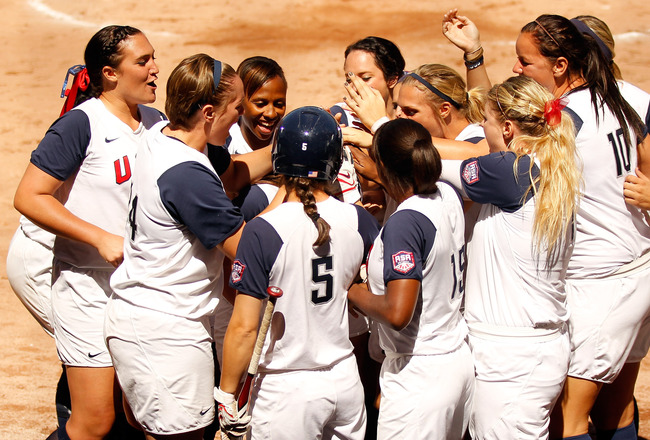 Write a description of the picture. team usa